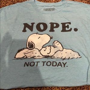 Snoopy nope not today T-shirt